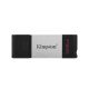 Kingston DataTraveler 80 clé USB 128 Go USB Type-C 3.2 Gen 1 (3.1 Gen 1) Noir, Argent