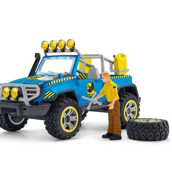 schleich Dinosaurs Voiture tout-terrain avec avant-poste Dino schleich Dinosaurs Voiture tout-terrain avec avant-poste Dino