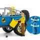 schleich Dinosaurs Voiture tout-terrain avec avant-poste Dino schleich Dinosaurs Voiture tout-terrain avec avant-poste Dino