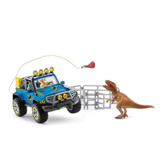 schleich Dinosaurs Voiture tout-terrain avec avant-poste Dino schleich Dinosaurs Voiture tout-terrain avec avant-poste Dino