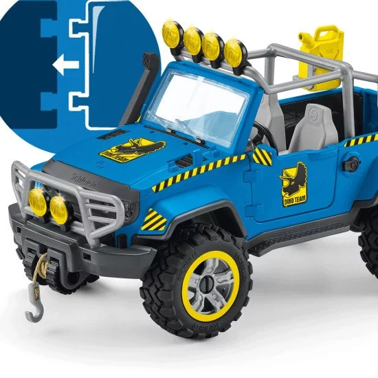 schleich Dinosaurs Voiture tout-terrain avec avant-poste Dino schleich Dinosaurs Voiture tout-terrain avec avant-poste Dino