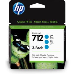 HP 712 Original Cyan 3 pièce(s) HP 712 Original Cyan 3 pièce(s)