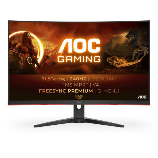 AOC G2 C32G2ZE écran PC 80 cm (31.5") 1920 x 1080 pixels Full HD LED Noir