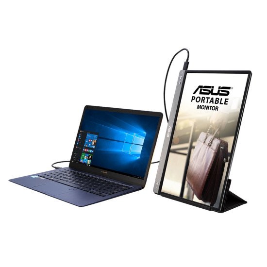 ASUS MB14AC écran PC 35,6 cm (14") 1920 x 1080 pixels Full HD Gris