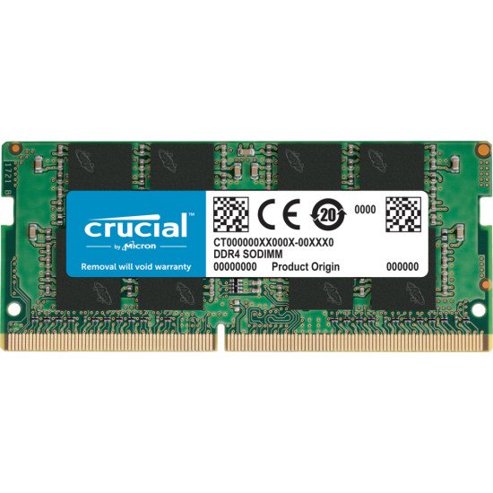 Crucial CT8G4SFRA266 module de mémoire 8 Go 1 x 8 Go DDR4 2666 MHz Crucial CT8G4SFRA266 module de mémoire 8 Go 1 x 8 Go DDR4 2666 MHz