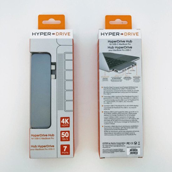 HYPER HD28C USB 3.2 Gen 1 (3.1 Gen 1) Type-C Gris