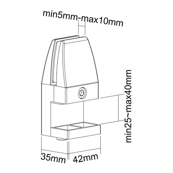 Neomounts by Newstar jeu de pinces de bureau (2 pcs)