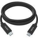Vision TC 2MUSBC/BL câble USB 2 m USB 3.2 Gen 1 (3.1 Gen 1) USB C Noir