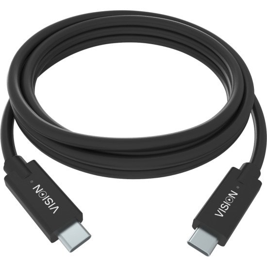 Vision TC 2MUSBC/BL câble USB 2 m USB 3.2 Gen 1 (3.1 Gen 1) USB C Noir