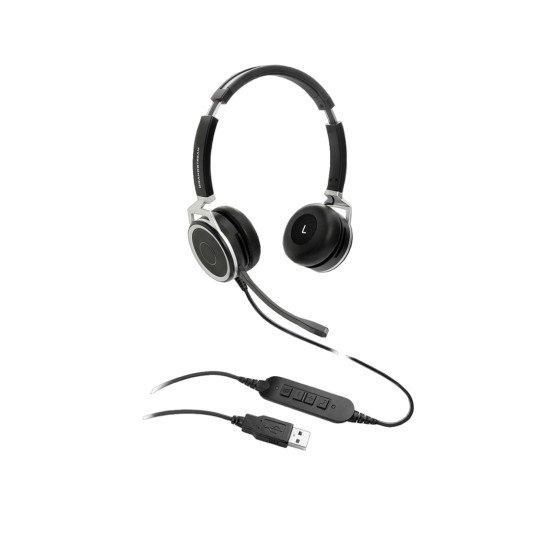 Grandstream Networks GUV3000 écouteur/casque Avec fil Arceau Bureau/Centre d'appels Noir