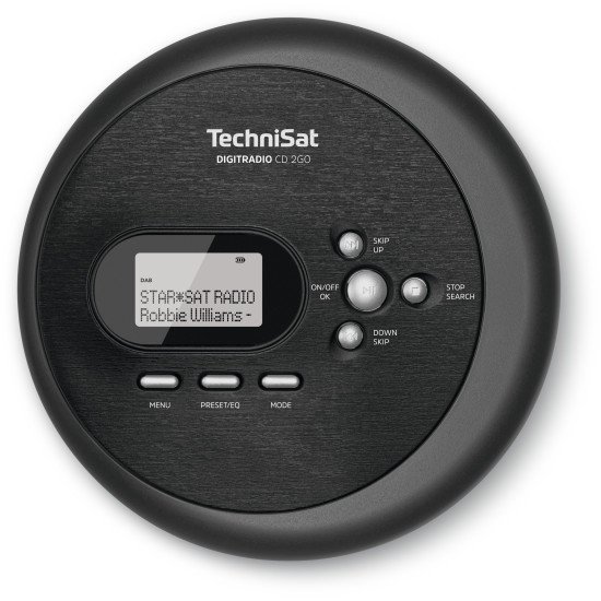 TechniSat DIGITRADIO CD 2GO Lecteur CD personnel Noir