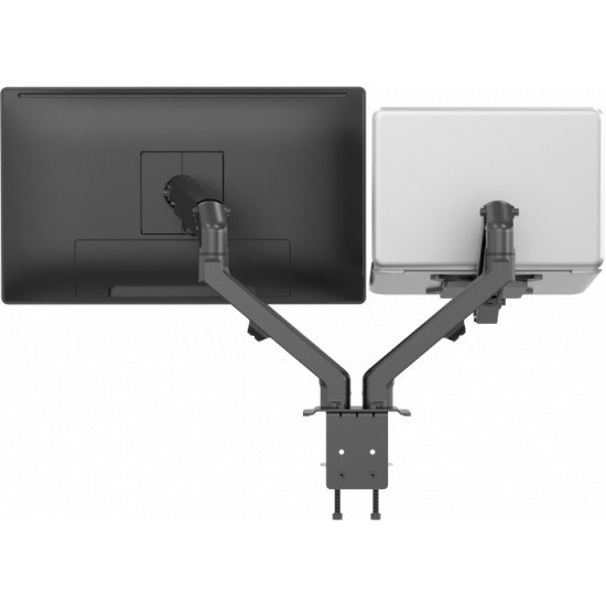 Vision VFM-DAD/4 support d'écran plat pour bureau 68,6 cm (27") Boulon traversant Noir