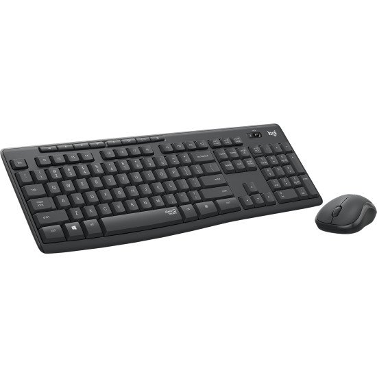 Logitech MK295 Silent Wireless Combo clavier Souris incluse RF sans fil AZERTY Français Graphite