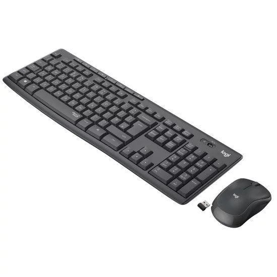 Logitech MK295 Silent Wireless Combo clavier Souris incluse USB QWERTY Italien Graphite Logitech MK295 Silent Wireless Combo clavier Souris incluse USB QWERTY Italien Graphite