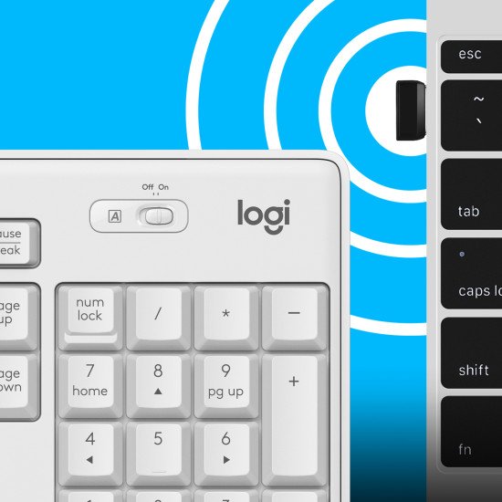 Logitech MK295 Silent Wireless Combo clavier Souris sans fil QWERTZ DE Blanc