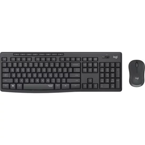 Logitech MK295 Silent Wireless Combo clavier Souris incluse USB QWERTY Nordique Graphite Logitech MK295 Silent Wireless Combo clavier Souris incluse USB QWERTY Nordique Graphite
