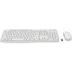 Logitech MK295 Silent Wireless Combo clavier Souris incluse RF sans fil AZERTY Français Blanc