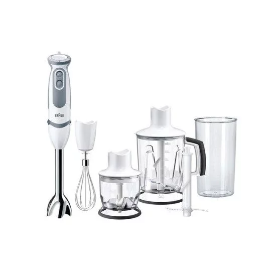 Braun MultiQuick 5 MQ5245WH blender 1,25 L Mélangeur par immersion 1000 W Gris, Blanc Braun MultiQuick 5 MQ5245WH blender 1,25 L Mélangeur par immersion 1000 W Gris, Blanc