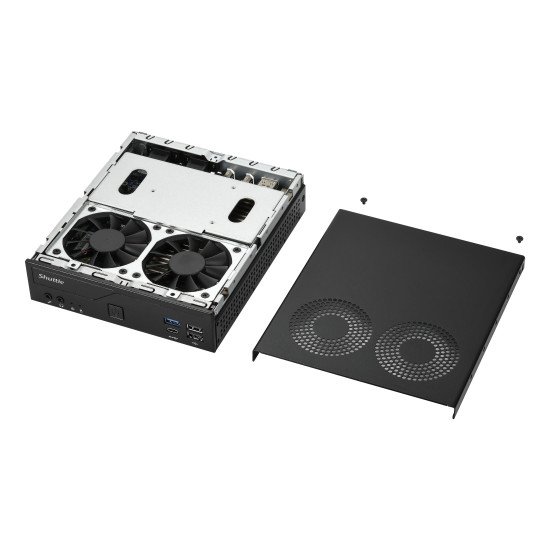 Shuttle XPС slim DH610V2 barebone PC/ poste de travail 1,35L mini PC Noir Intel H610 LGA 1700