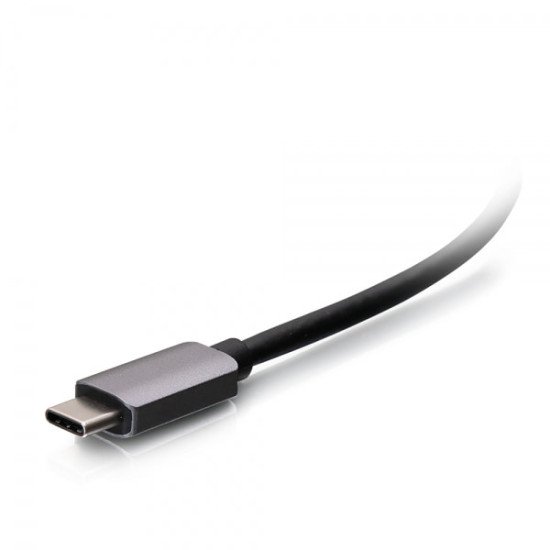 C2G Mini station d'accueil USB-C 4 en 1 avec HDMI, USB-A, Ethernet et USB-C, alimentation électrique jusqu'à 100 W - 4K 30 Hz