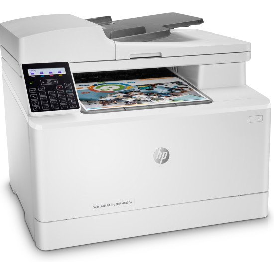 HP Color LaserJet Pro Imprimante multifonction M183fw, Impression, copie, scan, fax, Chargeur automatique de documents de 35 feuilles; Eco-énergétique; Sécurité renforcée; Wi-Fi double bande