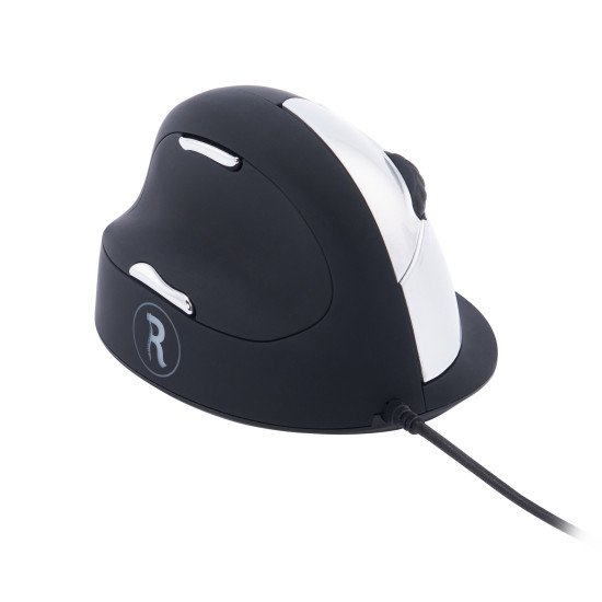 R-Go Tools R-Go HE Break Mouse, Souris ergonomique, Logiciel anti-RSI, Grand (Longueur de la main au-dessus 185mm), Gaucher, Filaire