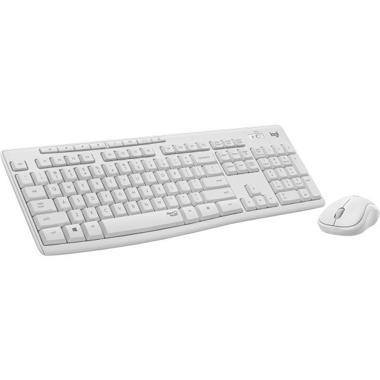 Logitech MK295 Silent Wireless Combo clavier RF sans fil QWERTY Blanc