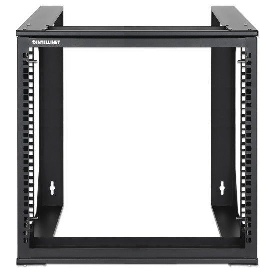 Intellinet Rack réseau mural ouvert 19", 9U, cadre pivotant frontal, montage 2 montants, profondeur 450 mm, livré à plat, noir RAL 9004