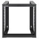 Intellinet Rack réseau mural ouvert 19", 9U, cadre pivotant frontal, montage 2 montants, profondeur 450 mm, livré à plat, noir RAL 9004