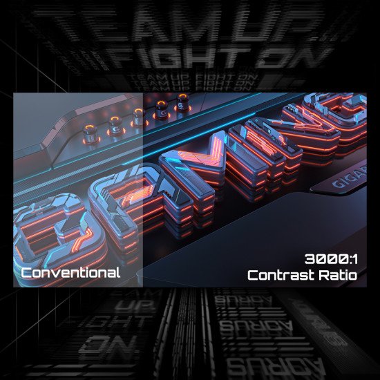 GIGABYTE M32QC Moniteur de jeu incurvé 31,5" QHD - 2560 x 1440, 1500R, 165Hz, 1ms, 350 cd/m², FreeSync Premium Pro, Display HDR400, HDMI 2.0, DisplayPort 1.2