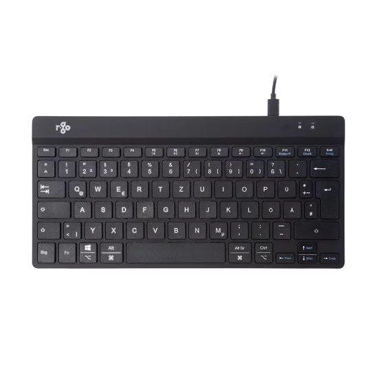 R-Go Tools R-Go Clavier Compact Break, QWERTZ (DE), noir, filaire R-Go Tools R-Go Clavier Compact Break, QWERTZ (DE), noir, filaire