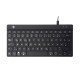 R-Go Tools R-Go Clavier Compact Break, QWERTZ (DE), noir, filaire