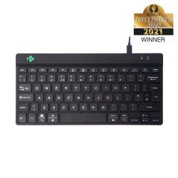 R-Go Tools R-Go Clavier Compact Break, QWERTY (UK), noir, filaire R-Go Tools R-Go Clavier Compact Break, QWERTY (UK), noir, filaire