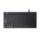 R-Go Tools R-Go Clavier Compact Break, QWERTY (UK), noir, filaire