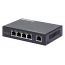 Intellinet Prolongateur Ultra PoE Gigabit 4 ports, extension PoE jusqu'à 100 m, budget PoE 90 W, 4 ports PSE jusqu'à 30 W, compatible IEEE 802.3bt/at/af, boîtier métal, Alimentation par Ethernet, Power Over Ethernet, garantie de 3 ans