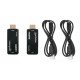 Manhattan Kit d'extension HDMI compact 1080p@60 Hz sur Ethernet, étend le signal jusqu'à 60 m via un seul câble Ethernet Cat6, inclut émetteur et récepteur, alimentation par câble, design ultra-fin, noir, garantie de 3 ans