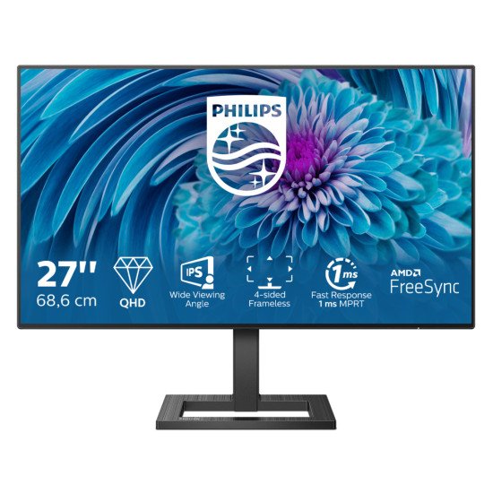 Philips E Line 275E2FAE/00 écran PC 27" 2560 x 1440 pixels 4K Ultra HD LED Noir