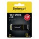 Intenso High Speed Line lecteur USB flash 256 Go USB Type-A 3.2 Gen 1 (3.1 Gen 1) Noir, Jaune