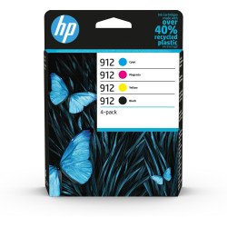 HP 912 4 pièce(s) Original Rendement standard Noir, Cyan, Magenta, Jaune HP 912 4 pièce(s) Original Rendement standard Noir, Cyan, Magenta, Jaune