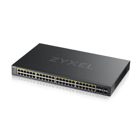 Zyxel GS2220-50HP-EU0101F switch réseau Géré L2 Gigabit Ethernet (10/100/1000) Noir 