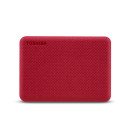 Toshiba Canvio Advance disque dur externe 2000 Go Rouge