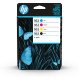 HP 963 Pack de 4 cartouches d'encre Noir/Cyan/Magenta/Jaune authentiques