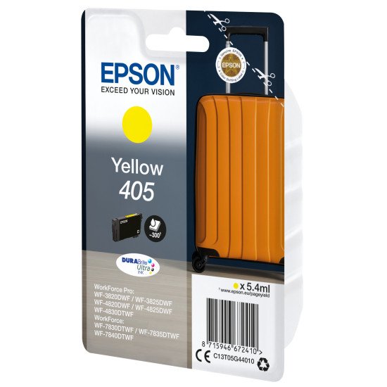 Epson Singlepack Yellow 405 DURABrite Ultra Ink