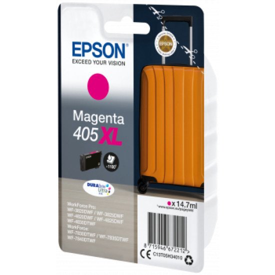 Epson 405XL DURABrite Ultra Ink 1 pièce(s) Original Rendement élevé (XL) Magenta