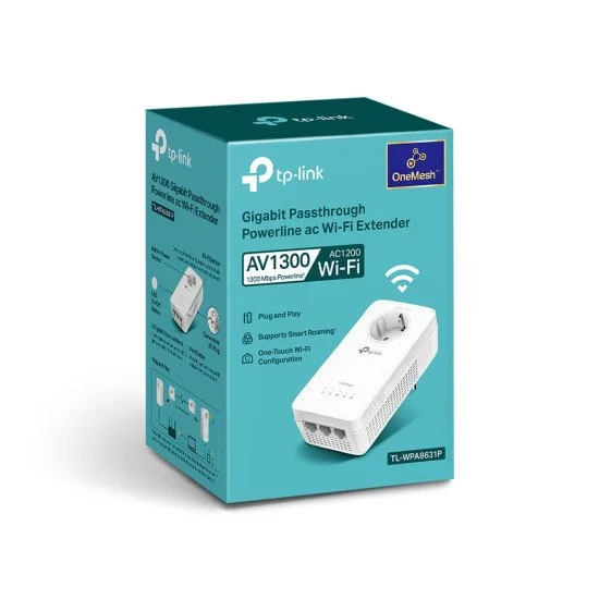 TP-LINK TL-WPA8631Powerline Bi-bande (2,4 GHz / 5 GHz) Gigabit Ethernet Blanc TP-LINK TL-WPA8631Powerline Bi-bande (2,4 GHz / 5 GHz) Gigabit Ethernet Blanc