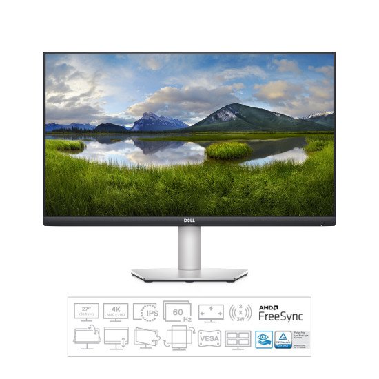 DELL S Series S2721QS écran PC 27" 3840 x 2160 pixels 4K Ultra HD LCD Gris