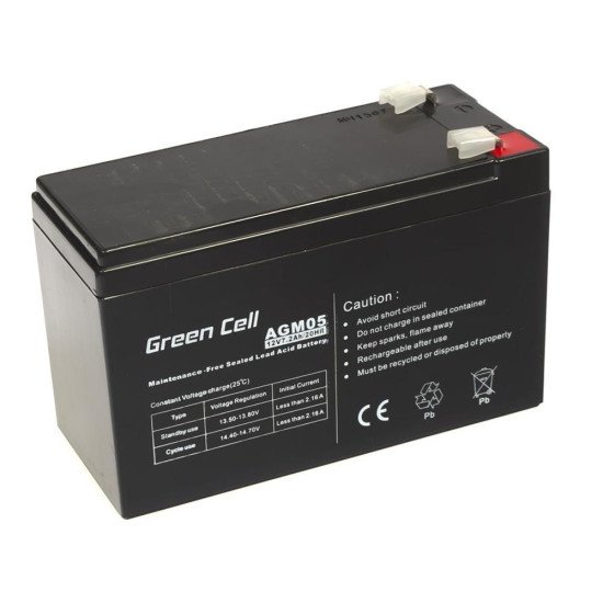 Green Cell AGM05 Batterie de l'onduleur Sealed Lead Acid (VRLA) 12 V 7,2 Ah