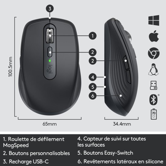 Logitech Performante et compacte MX Anywhere 3