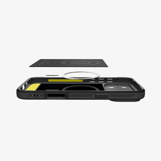Spigen Rugged Armor (MagFit) coque de protection pour téléphones portables 16 cm (6.3") Housse Noir