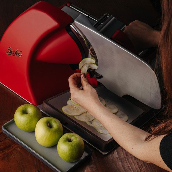 Berkel Home Line 200 Plus MATTE trancheuse Electrique 190 W Rouge, Argent Aluminium